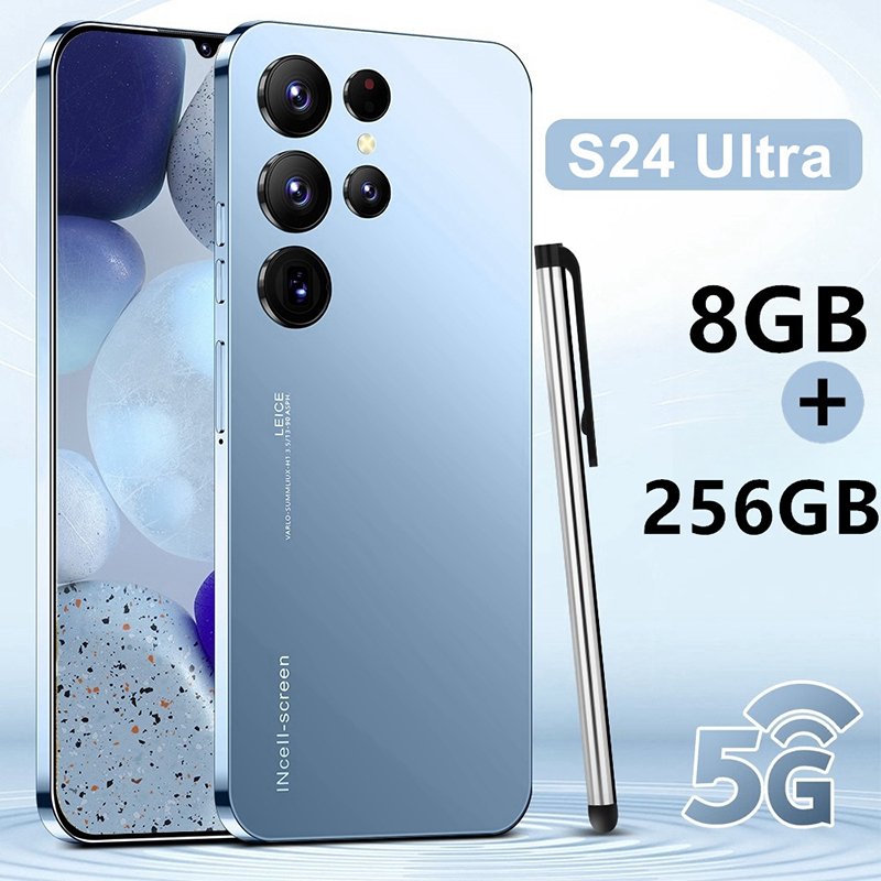 2024 Original s24 ultra phone Smartphone 8+256GB Mobile Phone Cell Gaming Phone 5G smartphone 3G&4G smartphone